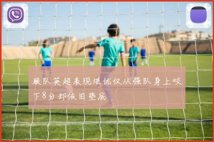 狼队英超表现堪忧仅从强队身上咬下8分却依旧垫底